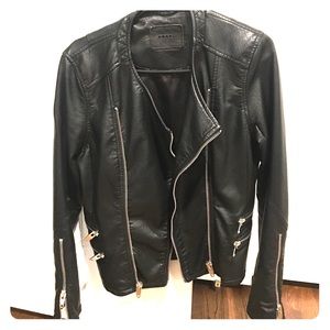 Vegan leather blanknyc motorcycle jacket